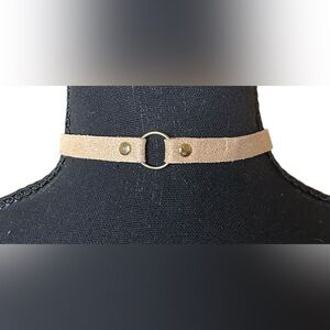 Bohemian Indie Western Festival Coastal Cowgirl Leather Look Snap Closure Choker